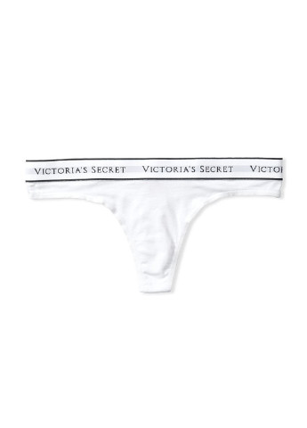 Труси Victoria's Secret тонг логотипи білі повсякденні бавовна