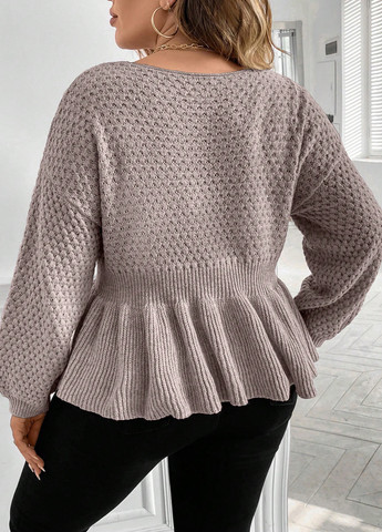 Кавовий демісезонний светр SHEIN