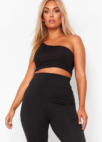 Черные демисезонные леггинсы Boohoo