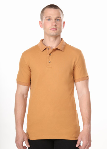 Коричневая футболка-поло y21-2000 xxl коричневый (2000903989790) для мужчин Vaganza однотонная