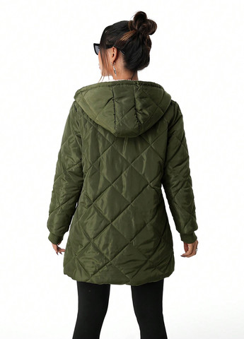 Зелена демісезонна куртка SHEIN