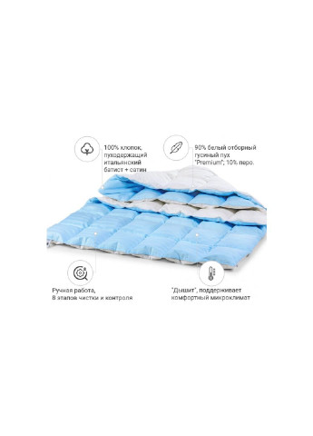 Ковдра MirSon пухова Valentino 034 зима 172х205 см (2200000003676) No Brand (254007997)