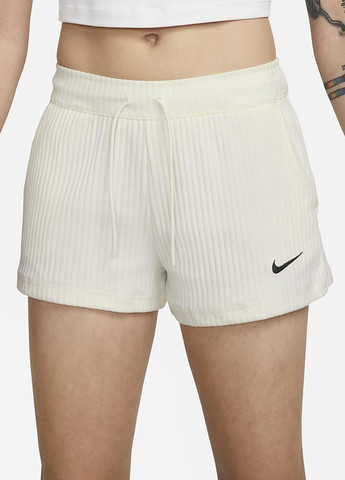 Шорти DV7862-133 Nike Sportswear High-Waisted Ribbed Jersey Shorts (321963431)