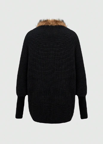 Черный демисезонный кардиган SHEIN