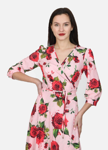 Розовое кэжуал платье Enna Levoni однотонное