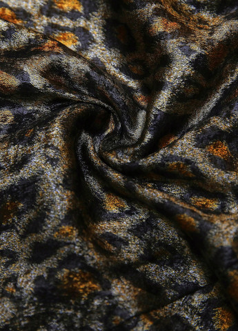 Комбінована вечірня сукня на запах SHEIN леопардовий