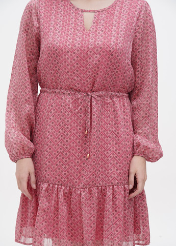 Розовое кэжуал платье ESQUALO с цветочным принтом