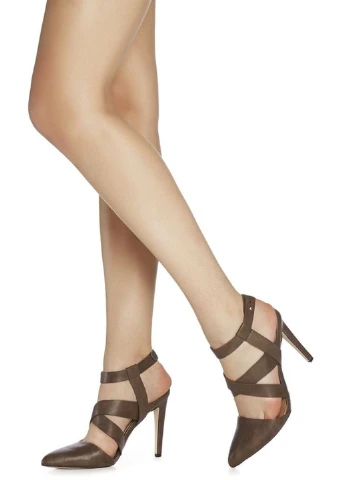Темно-коричневые босоножки JustFab с ремешком