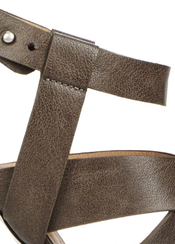 Темно-коричневые босоножки JustFab с ремешком