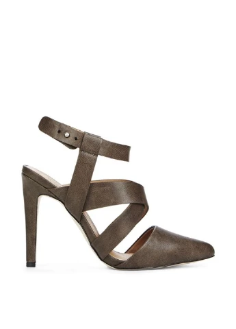 Темно-коричневые босоножки JustFab с ремешком