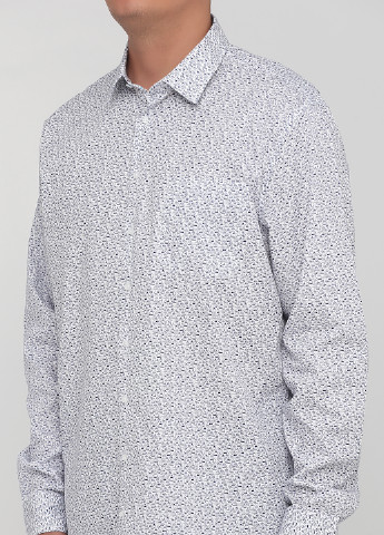 Белая кэжуал рубашка с рисунком C&A