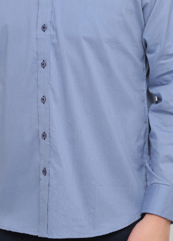 Голубой кэжуал рубашка однотонная Marco Donati