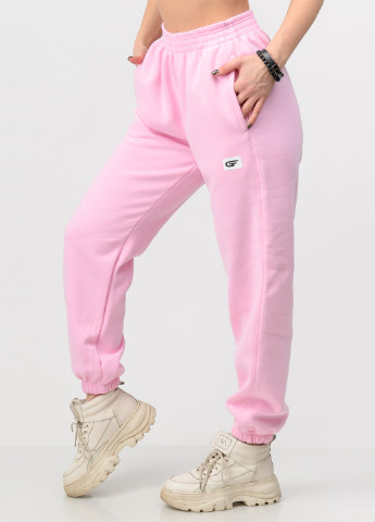 Светло-розовые спортивные демисезонные джоггеры брюки Go Fitness