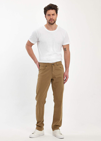 Светло-коричневые демисезонные слим джинсы Trend Collection