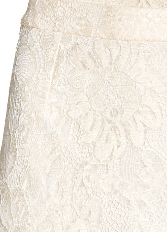 Белая кэжуал цветочной расцветки юбка H&M карандаш