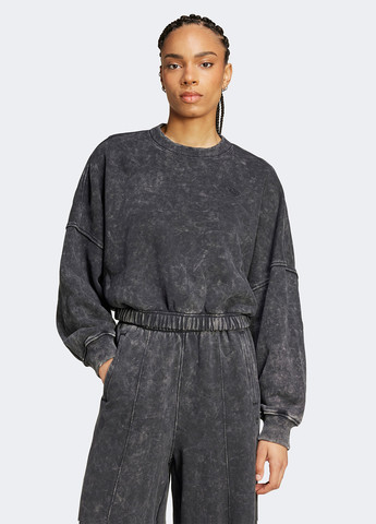 Серый свитшот adidas тай-дай без декора (329059690)