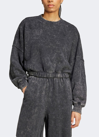 Серый свитшот adidas тай-дай без декора (329059690)