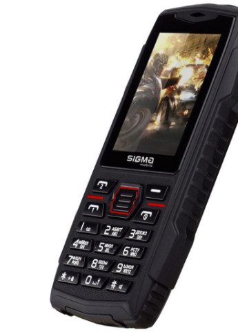 Мобильный телефон (4827798374924) Sigma x-treme az68 black red (250109327)