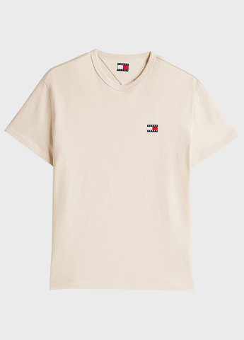 Бежевая футболка Tommy Jeans