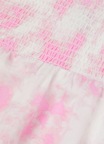 Розовая кэжуал тай-дай юбка H&M клешированная