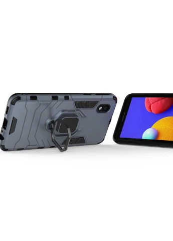 Ударостійкий чохол Transformer Ring for Magnet для Samsung Galaxy M01 Core / A01 Core Сірий / Metal slate (is_00000038792_3) Epik (238478867)