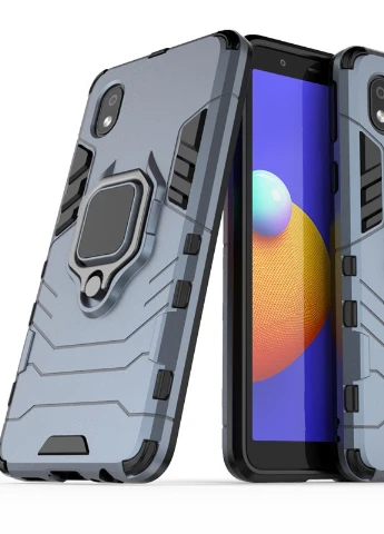 Ударостійкий чохол Transformer Ring for Magnet для Samsung Galaxy M01 Core / A01 Core Сірий / Metal slate (is_00000038792_3) Epik (238478867)