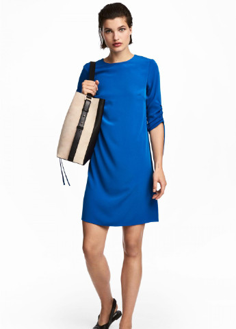 Синее платье H&M