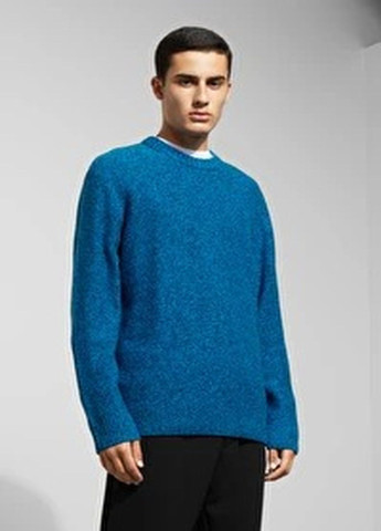 Синий демисезонный свитер Weekday