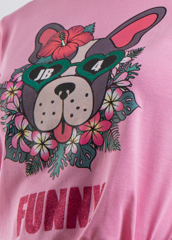 Розовая летняя футболка J.B4 (Just Before)