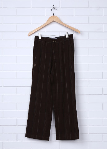 Темно-коричневые кэжуал демисезонные брюки со средней талией Billabong