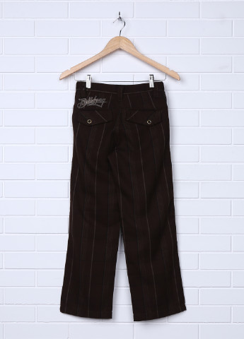 Темно-коричневые кэжуал демисезонные брюки со средней талией Billabong