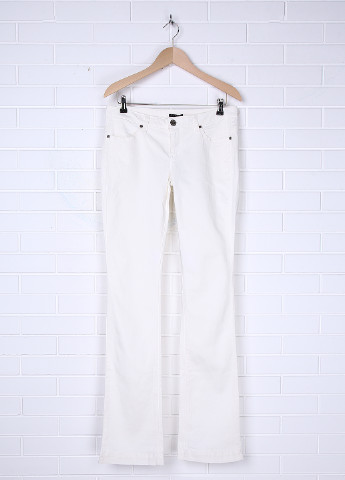 Белые кэжуал демисезонные брюки Sisley