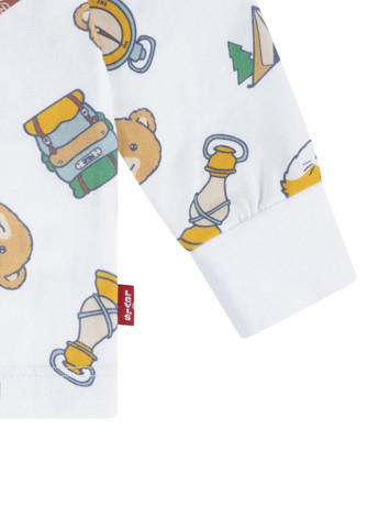 Білий демісезонний комплект (лонгслів, джинси) Levi's