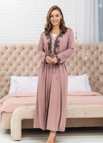 Халат жіночий S пудра 03176 Effetto (254797267)