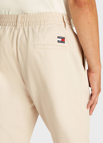 Бежевые кэжуал летние прямые брюки Tommy Jeans