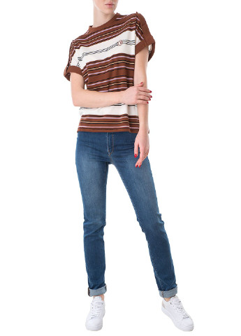 Комбинированная летняя футболка Trussardi Jeans