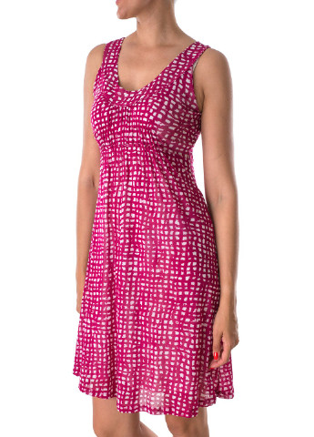 Бордовое кэжуал платье Marc Aurel однотонное