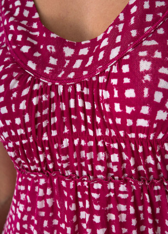 Бордовое кэжуал платье Marc Aurel однотонное