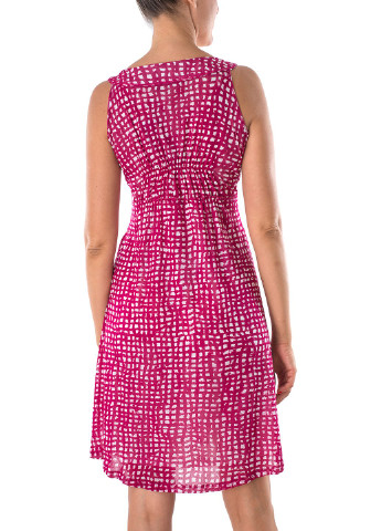 Бордовое кэжуал платье Marc Aurel однотонное