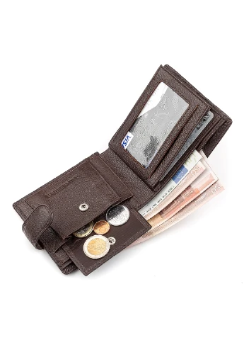 Чоловічий шкіряний гаманець 11,5х9,5х2,5 см st leather (252131339)