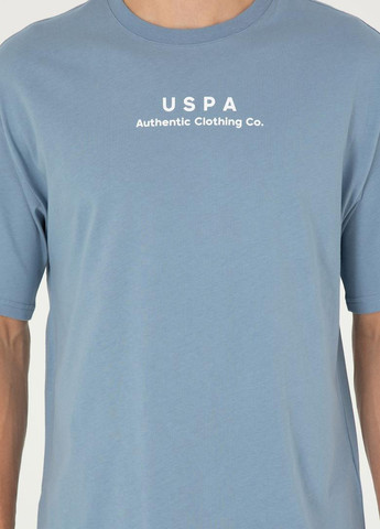 Серо-голубая футболка U.S. Polo Assn.