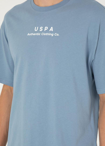 Серо-голубая футболка U.S. Polo Assn.