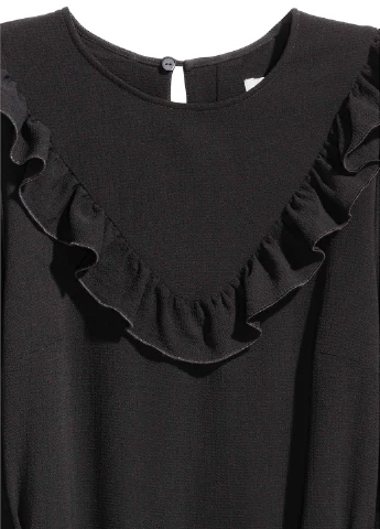Черное кэжуал платье H&M