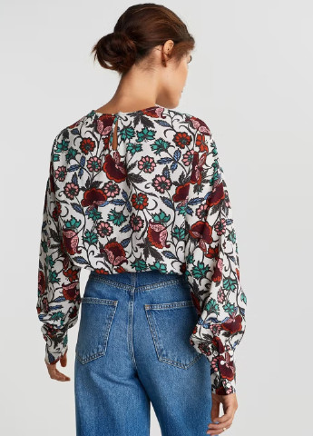 Комбинированная демисезонная блуза Gina Tricot