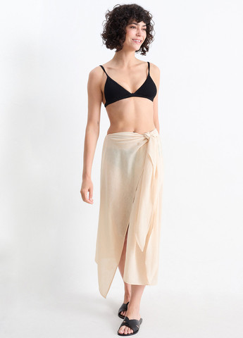 Молочное пляжное платье платье-трансформер C&A однотонное