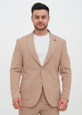 Бежевий демісезонний костюм (піджак, штани) брючний Trend Collection