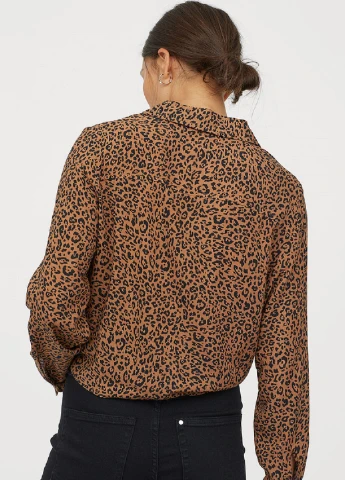 Коричневая блуза H&M