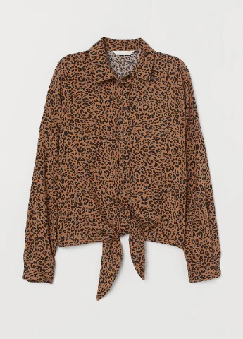 Коричневая блуза H&M