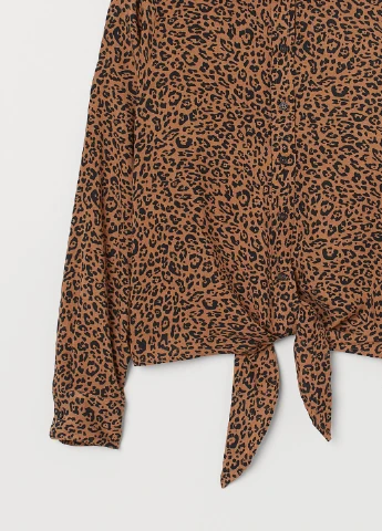 Коричневая блуза H&M