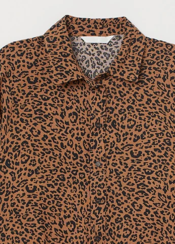 Коричневая блуза H&M